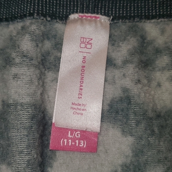 CHRISTMAS fleece leggings green cream Large - Picture 9 of 12